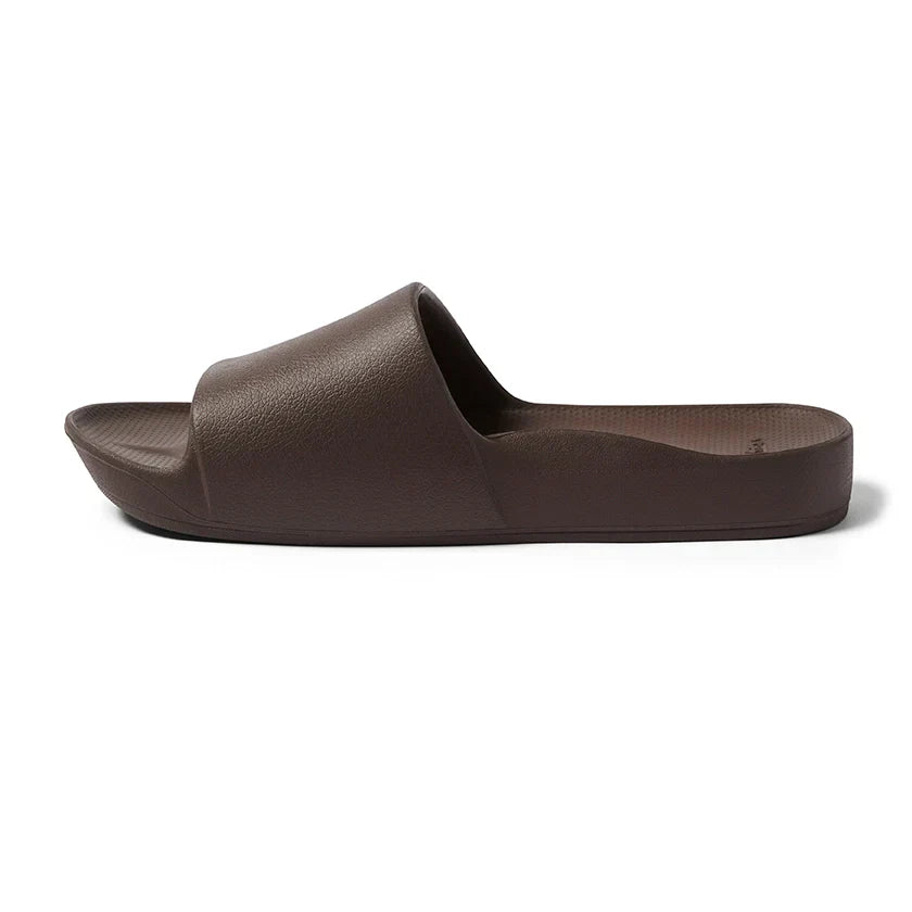 Classic Slides with Arch Support - Brown