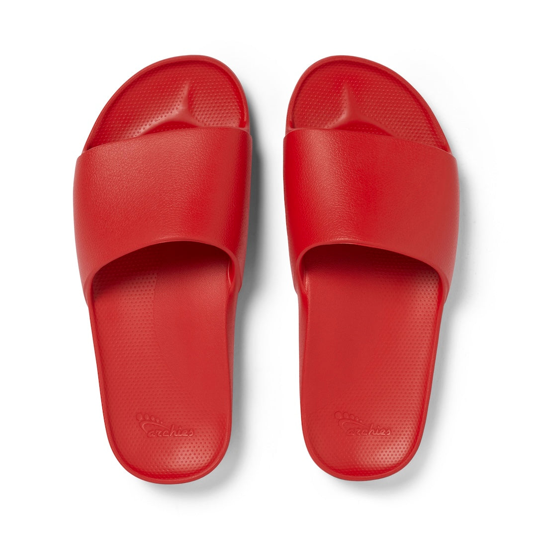 Chili Red Classic Arch Support Slides