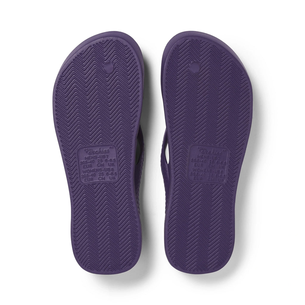 Arch Support Flip Flops - Classic - Acai Purple