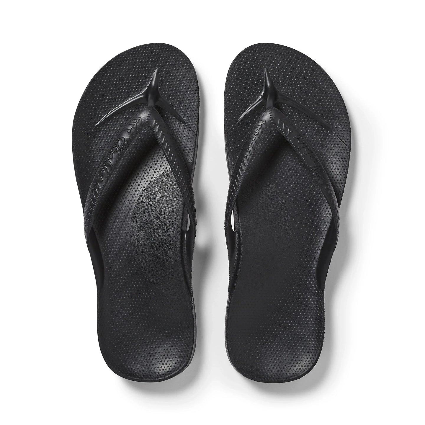 Black Classic Arch Support Flip-Flops