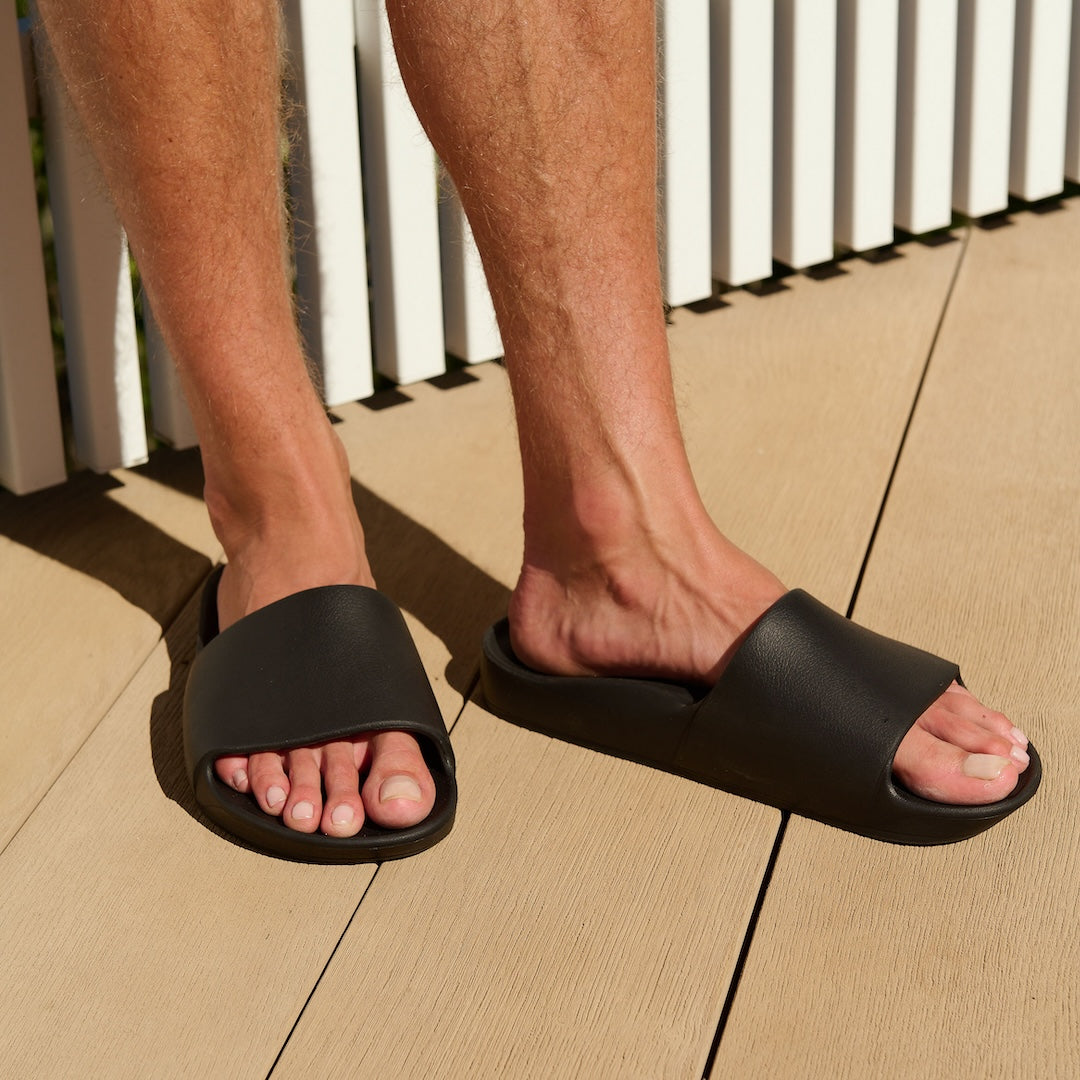 Classic Slides with Arch Support - Black